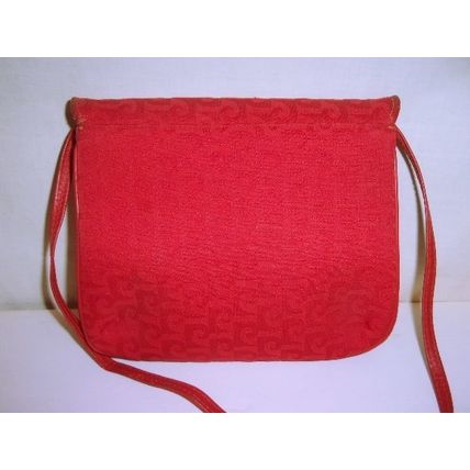 Vintage Pierre Cardin Small Red Monogram Cross Body Shoulder Bag