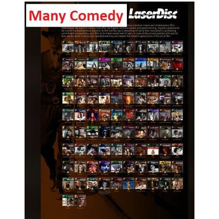 25 different laserdisc movies comedy movies - select one by one - full list in