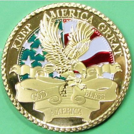 Donald Trump 2024. Challenge Coin. 1.50". 74b.