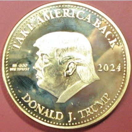 Trump/Vance. Challenge Coin. 1.50". D86b.