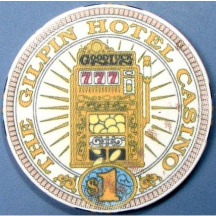 Gilpin. $1 Casino Chip. Black Hawk, CO. 13B.