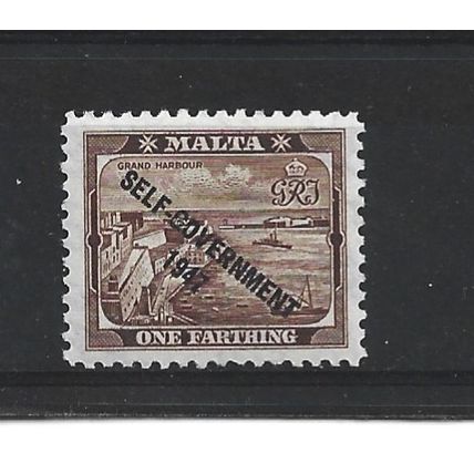 Malta.SG234 1/4d Grand Harbour,Valletta.Mounted Mint.Apr25c