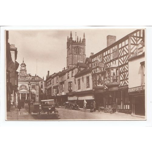 Broad Street Ludlow Shropshire Kingsway Postcard 158665