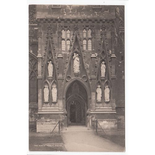 The North Porch Exeter Cathedral Postcard 11523