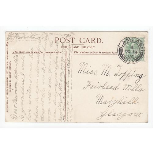 View of Lamlash Postcard Ayrshire 1905 Local Publisher Thos MacNeish