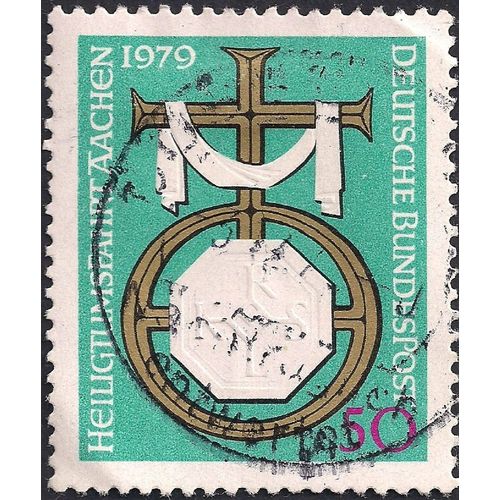 GERMANY, Holy Procession Aachen, 1979 green, 50 Pfennig