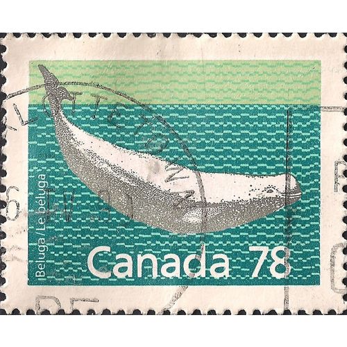 CANADA, WHALE, Beluga, 1991, 78 cents