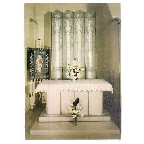 ST. MATTHEW'S CHURCH, MILLBROOK, JERSEY.. 4 x unused vintage postcard set B