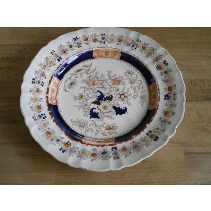 Early Mason's Antique Ironstone Floral Dinner Plate