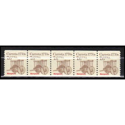 2255 7.6c Carreta Very Fine MNH Dry Gum PNC 1/5 X2950