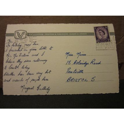 THE WATERWAYS, GREAT YARMOUTH, NORFOLK used vintage postcard 1967 pm =