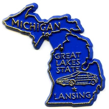 Michigan The Great Lakes State United States Magnet