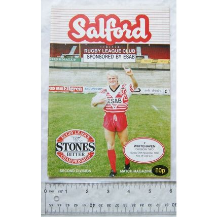 1990 programme Salford v. Whitehaven
