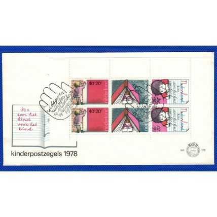 ZAYIX - 1978 Netherlands B548-B551, B550a - FDC (2) - Child Welfare