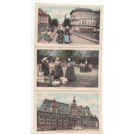 Middelburg Militair Hospital Holland Old 3x Postcard s