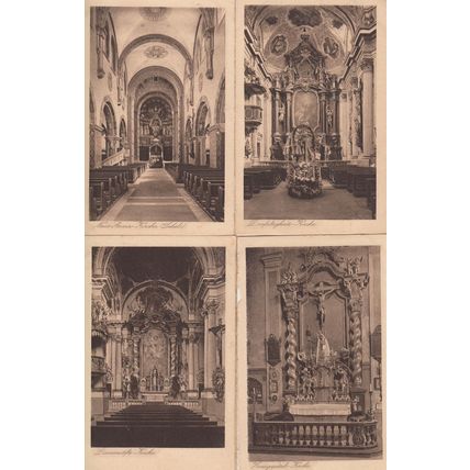 Munchen Anna Kirche Holy Mary 4x Religious Postcard s