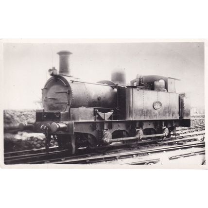 GWR Train 0-0-0T Number 663 Industrial 26 Real Photo Postcard