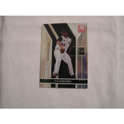 C.C. Sabathia 2004 Donruss Elite TURN OF THE CENTURY NO. 23 519/750