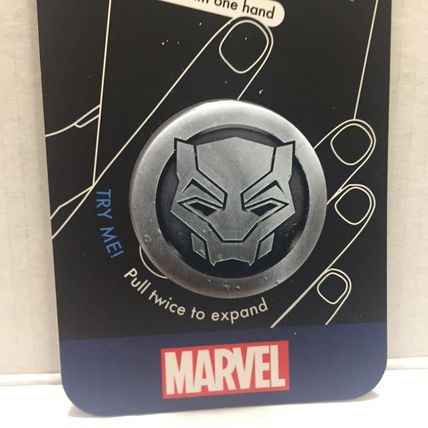 Authentic PopSockets Cell Phone Grip & Stand - Marvel Monochrome Black Panther