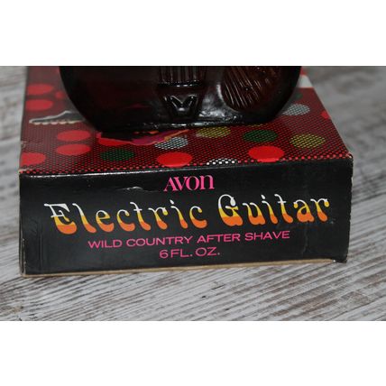 AVON Wild Country After Shave VTG ELECTRIC GUITAR Collectors Music Art Gift