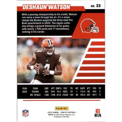 2022 Zenith Football Deshaun Watson