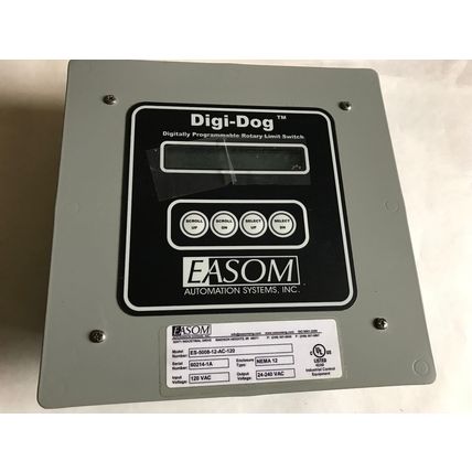 NEW EASOM ES-5008-12-AC-120 DIGI-DOG PROGRAMMABLE LIMIT SWITCH PANELVIEW,SB