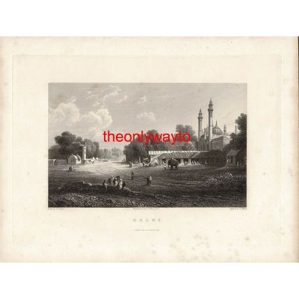 Delhi, India, Book Illustration (Print), 1832