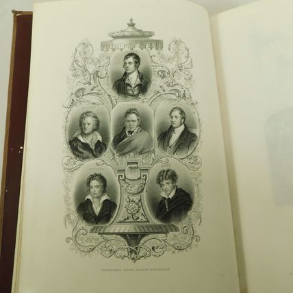 Antique Victorian Casquet Of Literature Poetry Prose Book Anthology Byron &c V4
