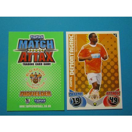 85. Ishmel Demontagnac - Blackpool - Match Attax 2010/11 Football Card EF1