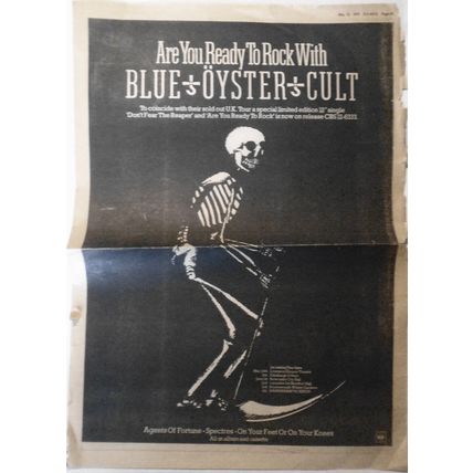 The Residents & Cryptic Corps - original, Sounds May 13, 1978 + Blue Oyster Cult