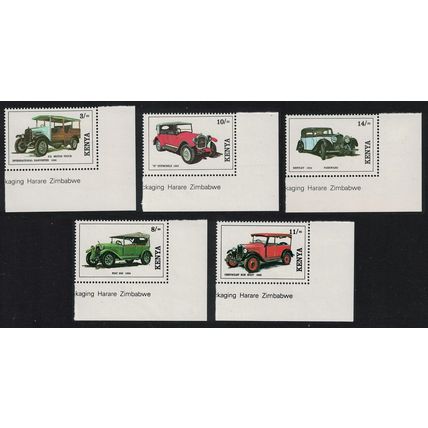 Kenya Vintage Cars 5v Corners 1992 MNH SG#575-579