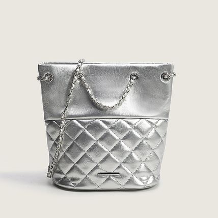 Hobo Bags Vegan Leather Crossbody Bag Guitar Strap Shoulder Purses Silver