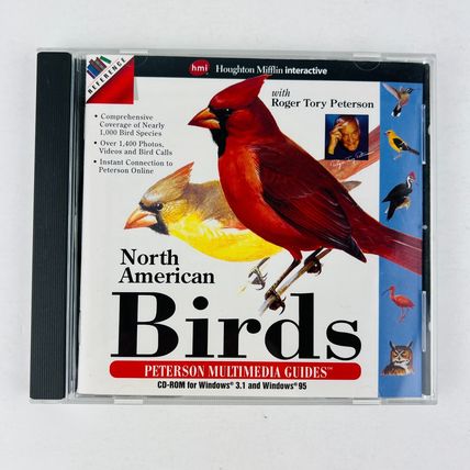 North American Birds Peterson Multimedia Guides PC CD-Rom