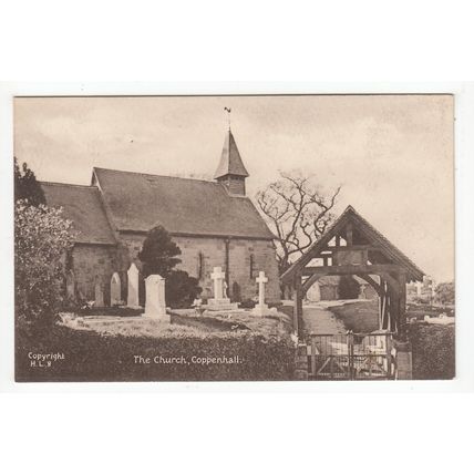 St Lawrence Church Coppenhall Postcard Staffordshire Lilywhite