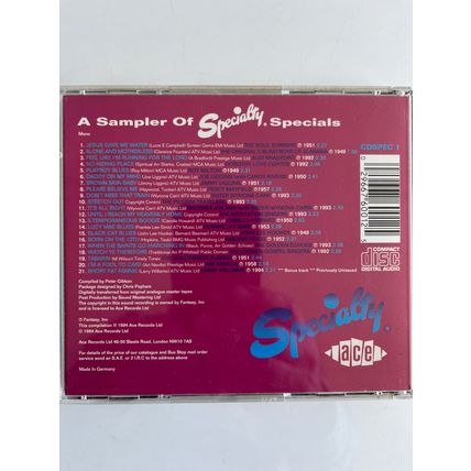 IT'S SPELT SPECIALITY (UK AUDIO CD, 1994)