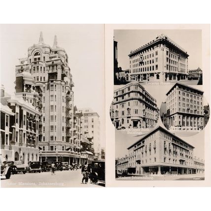 Johannesburg Astor Mansions South Africa 2x RPC Postcard