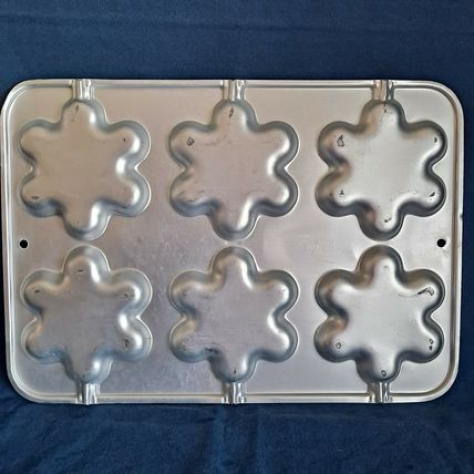 Vintage 1999 Wilton BLOSSOM LOLLIPOP PAN 6 Cookie Treat mold Mini Cake Chocolate