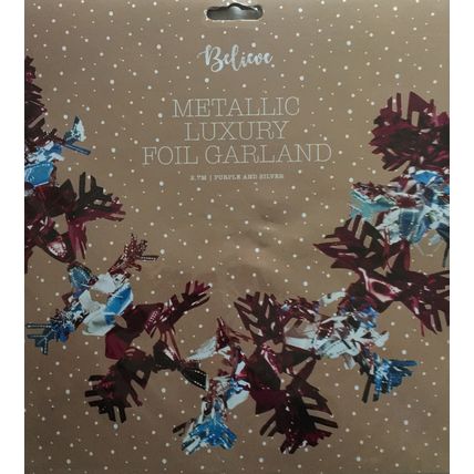 BELIEVE Metallic Luxury Foil Garland BNIP