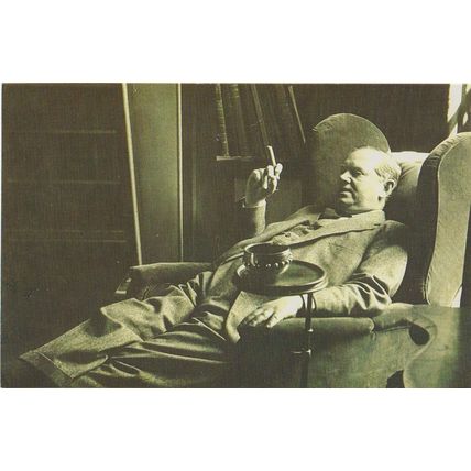 Postcard Evelyn Waugh 1955 Writer Brideshead Revisited Author Novelist Satire