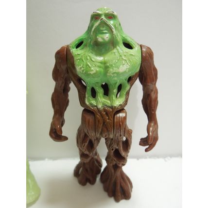 Vintage Swamp Thing Action Figure Lot (2) – Kenner 1990 & 1992 DC Comics – Glow