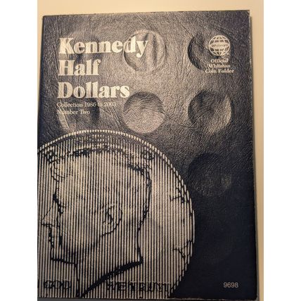 Whitman Kennedy half dollar folder number two 1986-2003D vol.#9698 no reserve