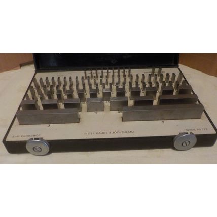 PVE Pitter Gauge & Tool E81 Slip Gauge Block Set Workshop Imperial In Box