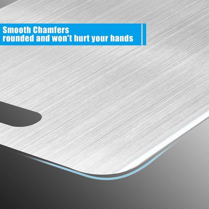 3Pcs Titanium Cutting Boards - 100% Pure Titanium, Double-Sided, Food Grade, Rus