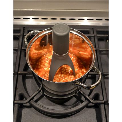 Stirr - the Unique Automatic Pan Stirrer - Longer Nylon Legs, Grey