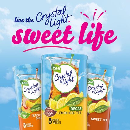 Crystal Light Sugar-Free Decaffeinated Lemon Iced Tea Naturally Flavored Powdere