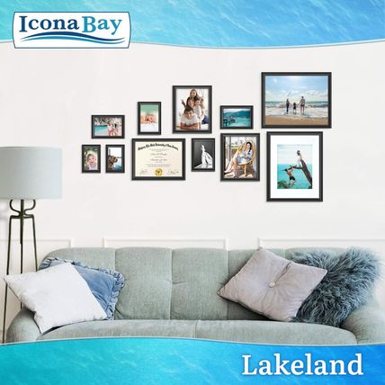 Icona Bay 8.5X11 Certificate Frames - Black, 12 Pack - Contemporary Diploma Fram