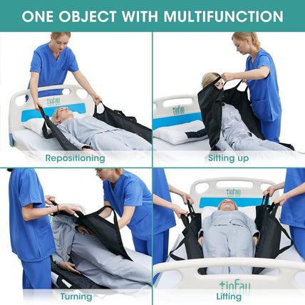 45" X 36" Positioning Bed Pad with Handles Washable Draw Sheets for Hospital Bed