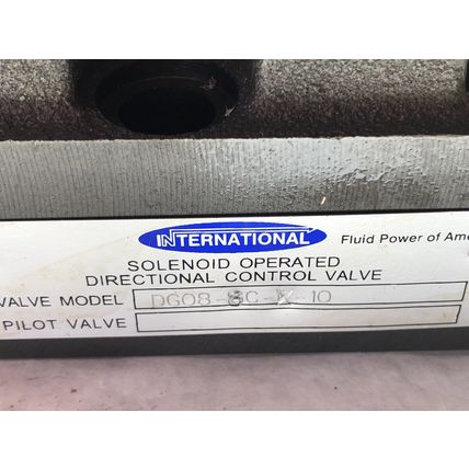 NEW INTERNATIONAL DG03-6C-115VAC-81-DN SOLENOID DG08-6C-10,CONTROL VALVE,DL