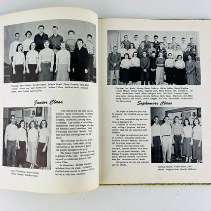 Somonauk Community High School 1957 The Bobcat Yearbook Illinois