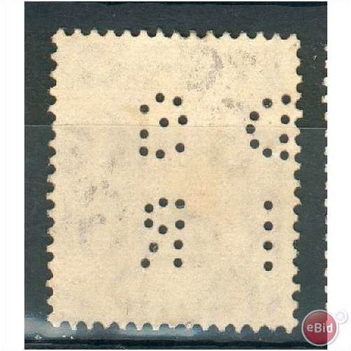 GB stamps 1941-42 KGV1 -3d pale violet SG490 perfin - 2